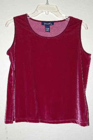 +MBAMG #25-122 "Denim & Co Mauve Velvet Stretch Tank"